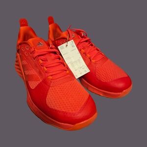 Adidas Bright Red Athletic Sneakers
